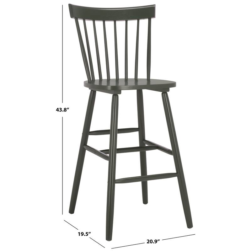 SAFAVIEH Belva 30-inch Spindle Farmhouse Bar Stool (Set of 2) - 20" W x 21" D x 44" H - 20"W x 21"D x 44"H