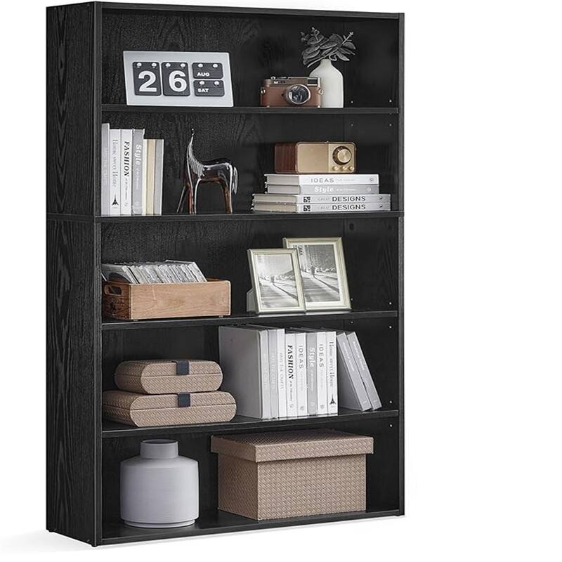 Bookshelf - 9.4"D x 31.5"W x 52.7"H - Black