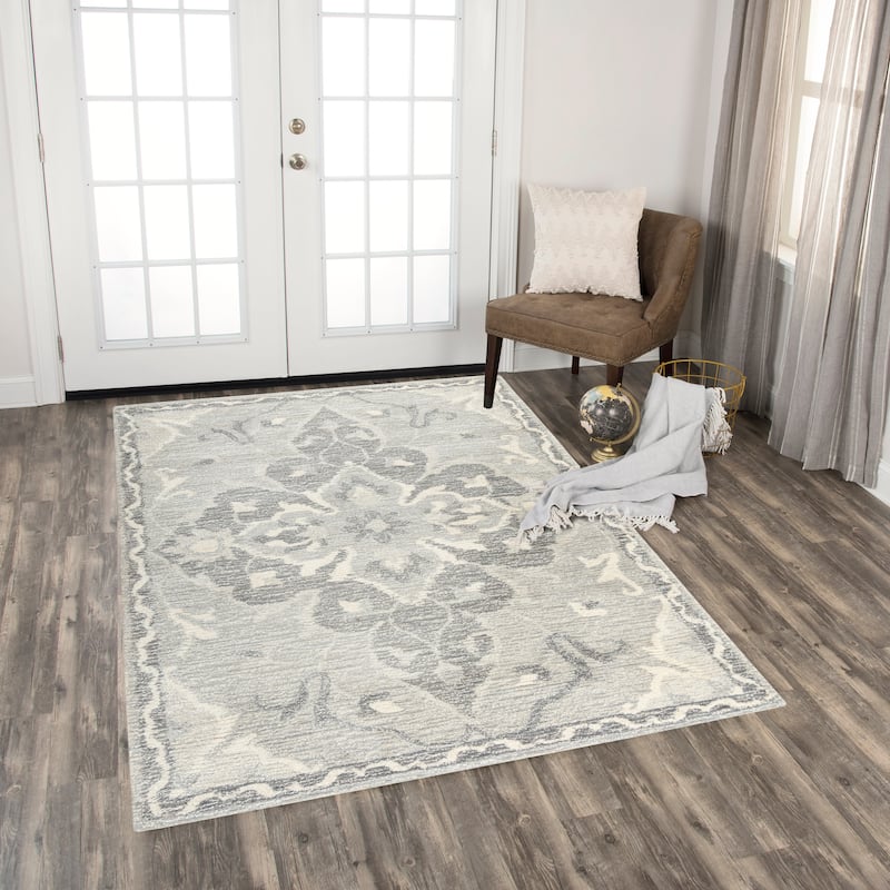 Alora Decor Tabatha Brown Hand-tufted Wool Blend Rug