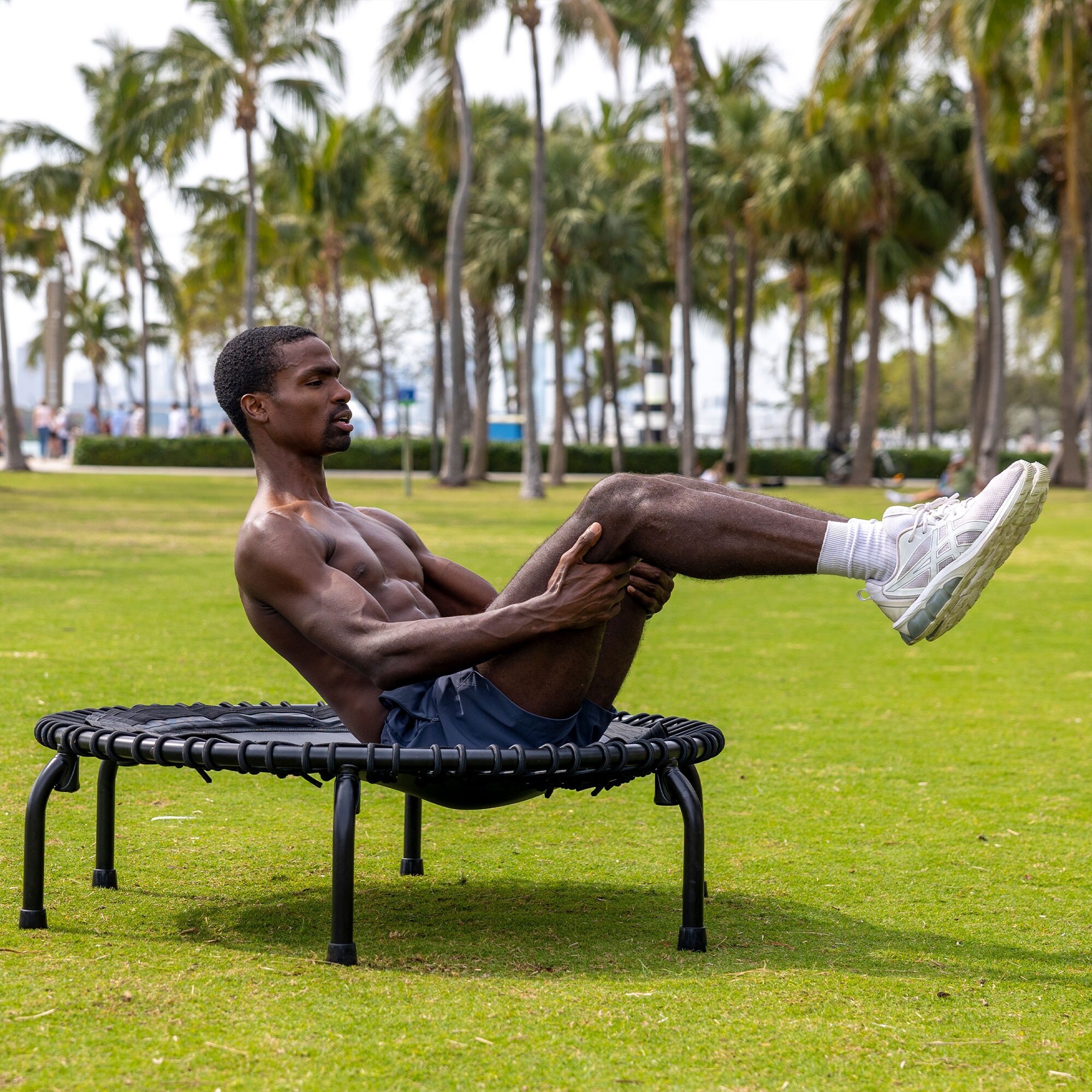 JumpSport 350 PRO Lightweight 39-Inch Adults Fitness Trampoline