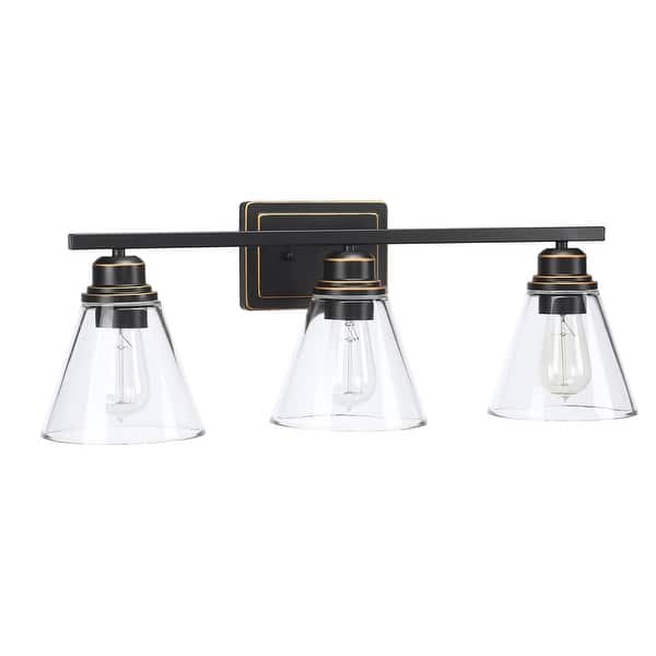slide 2 of 10, 3-light vanity 5 set Dark Copper