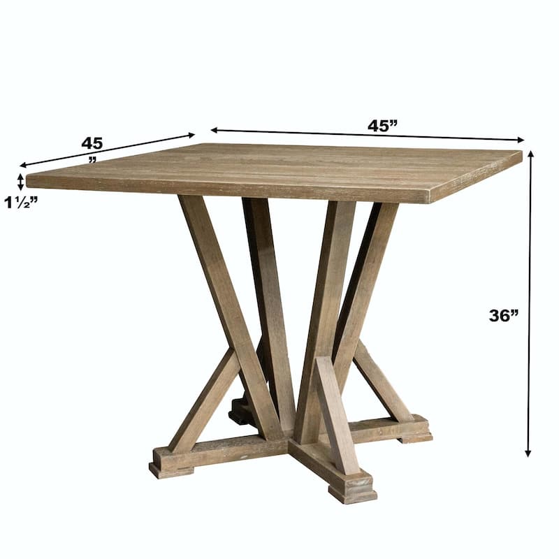 Modern Farmhouse 45" Square Counter Table