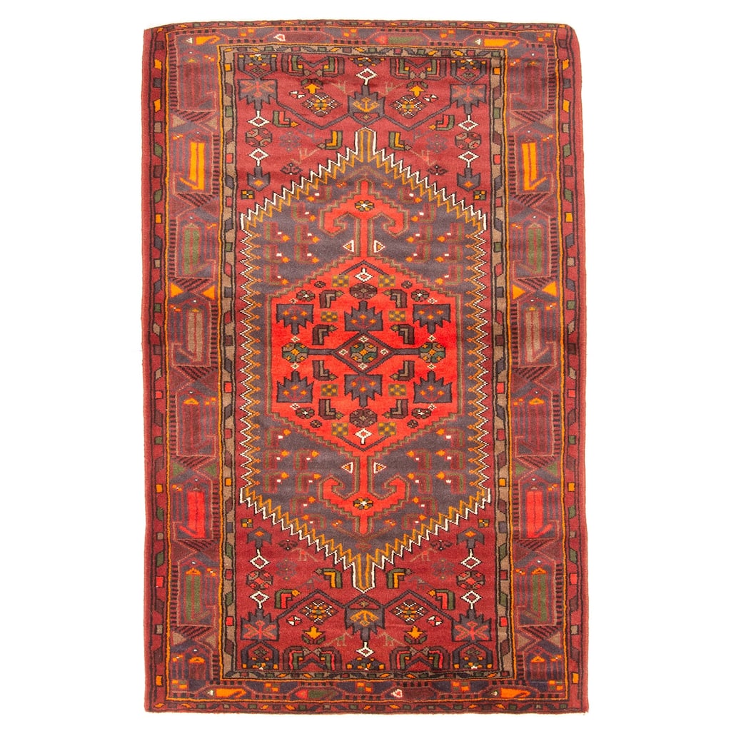 ECARPETGALLERY Hand-knotted Andelz Grey Wool Rug - 4'2 x 6'7