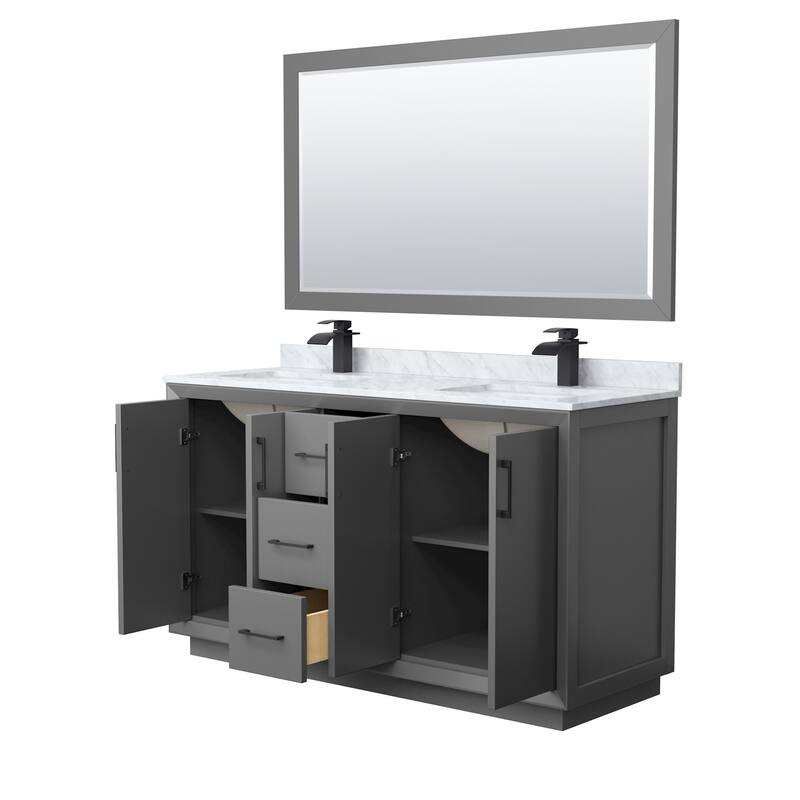 Wyndham Collection WCF414160D-NAT-UNSM58 Strada 60" Free Standing