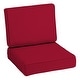 preview thumbnail 42 of 80, Arden Selections ProFoam Acrylic Deep Seat Cushion Set 1 Count - Caliente Red