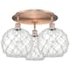 Option Antique Copper / Clear Glass with White Rope