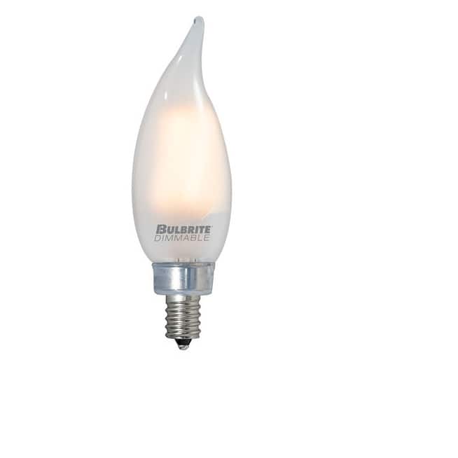 Bulbrite Pack of (4) Dimmable CA10 Candelabra (E12) LED Bulb