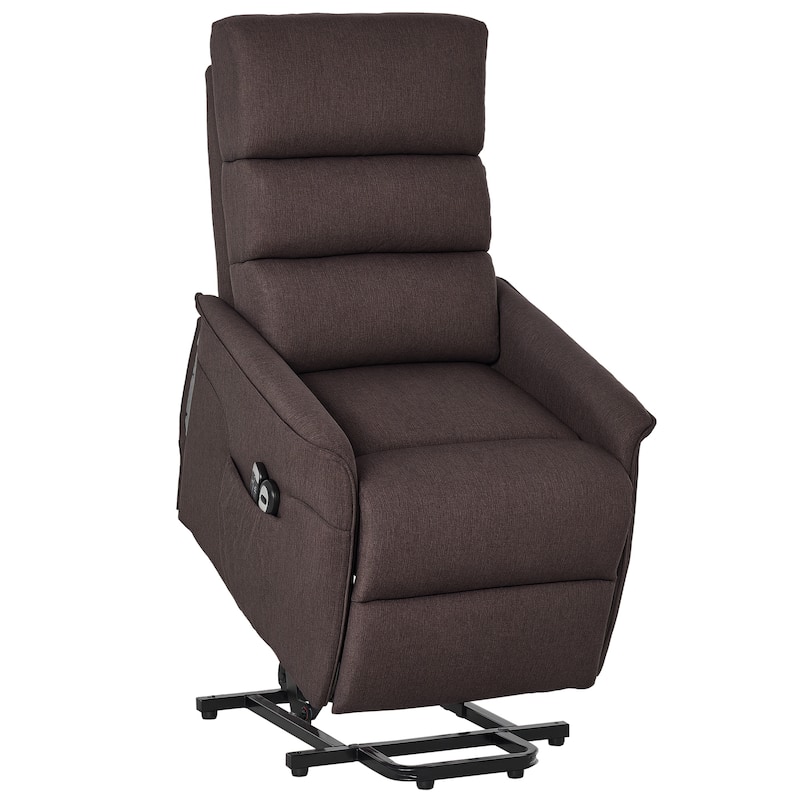 HOMCOM Electric Power Lift Recliner Massage Sofa Vibration with Remote for Elderly, Living Room Office Furniture