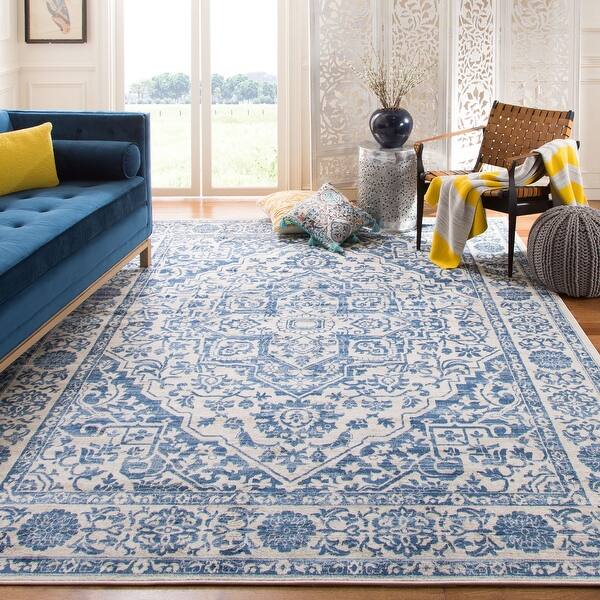 Shop Safavieh Brentwood Traditional Navy Light Grey Rug 10 X 13 On Sale Overstock 26289633