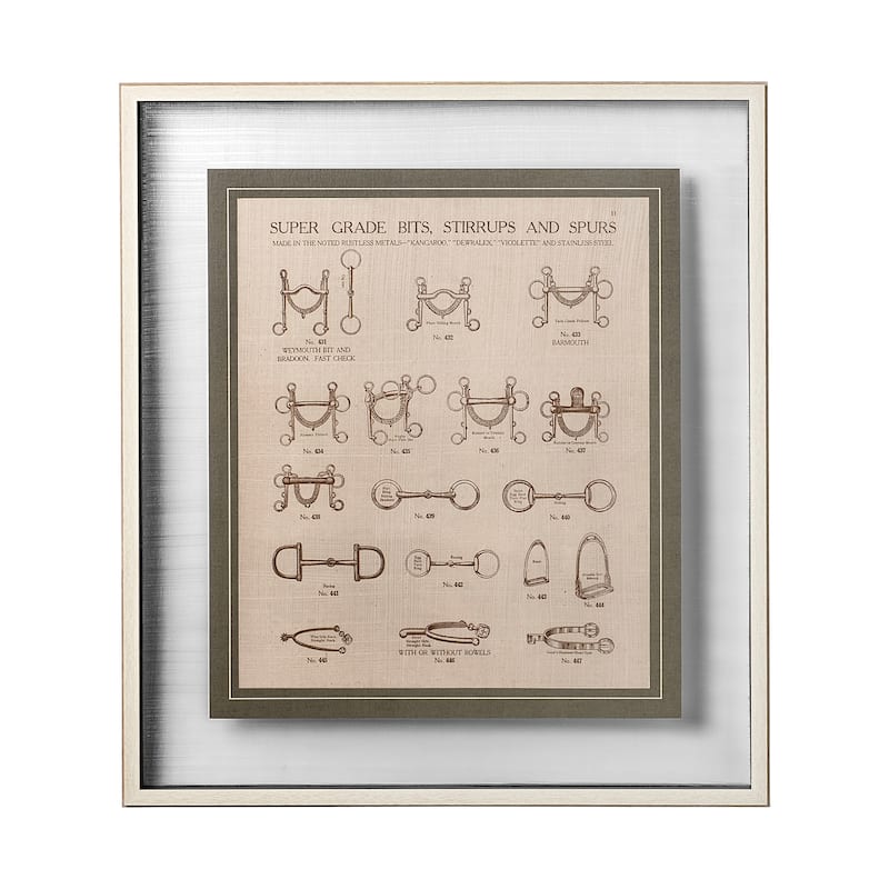 Equine Riding Gear I v2 Framed Art Print