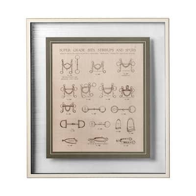 Equine Riding Gear I v2 Framed Art Print