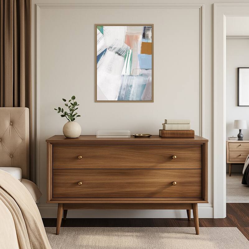 Buildings No. 2 by Cartissi Framed Canvas Wall Art Print