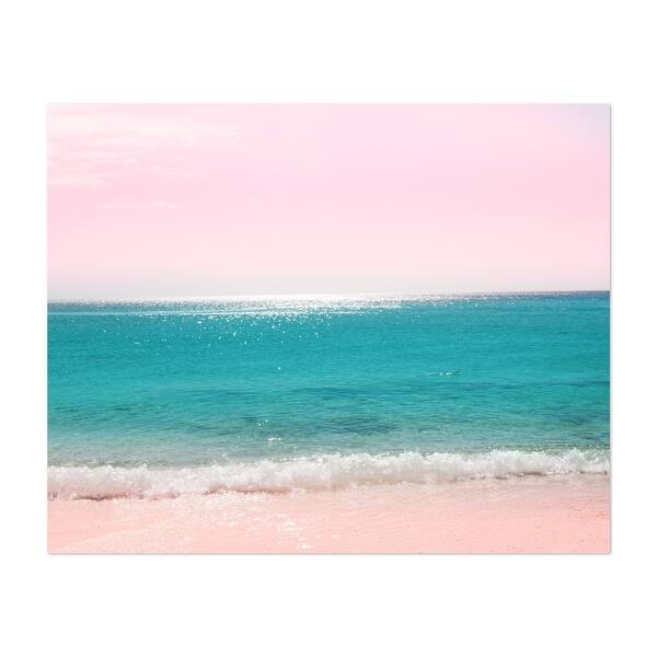 Pastel Ocean Beach Bliss Dream 1 tropical wall Art Print/Poster Bed