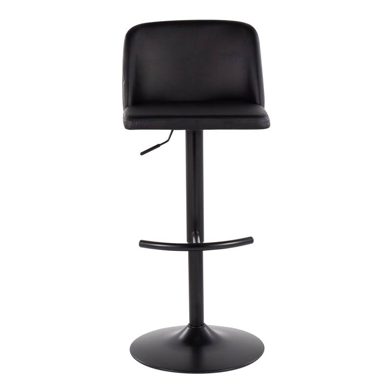 Strick & Bolton Oscar Adjustable Bar Stool with Rounded T Footrest (Set of 2)