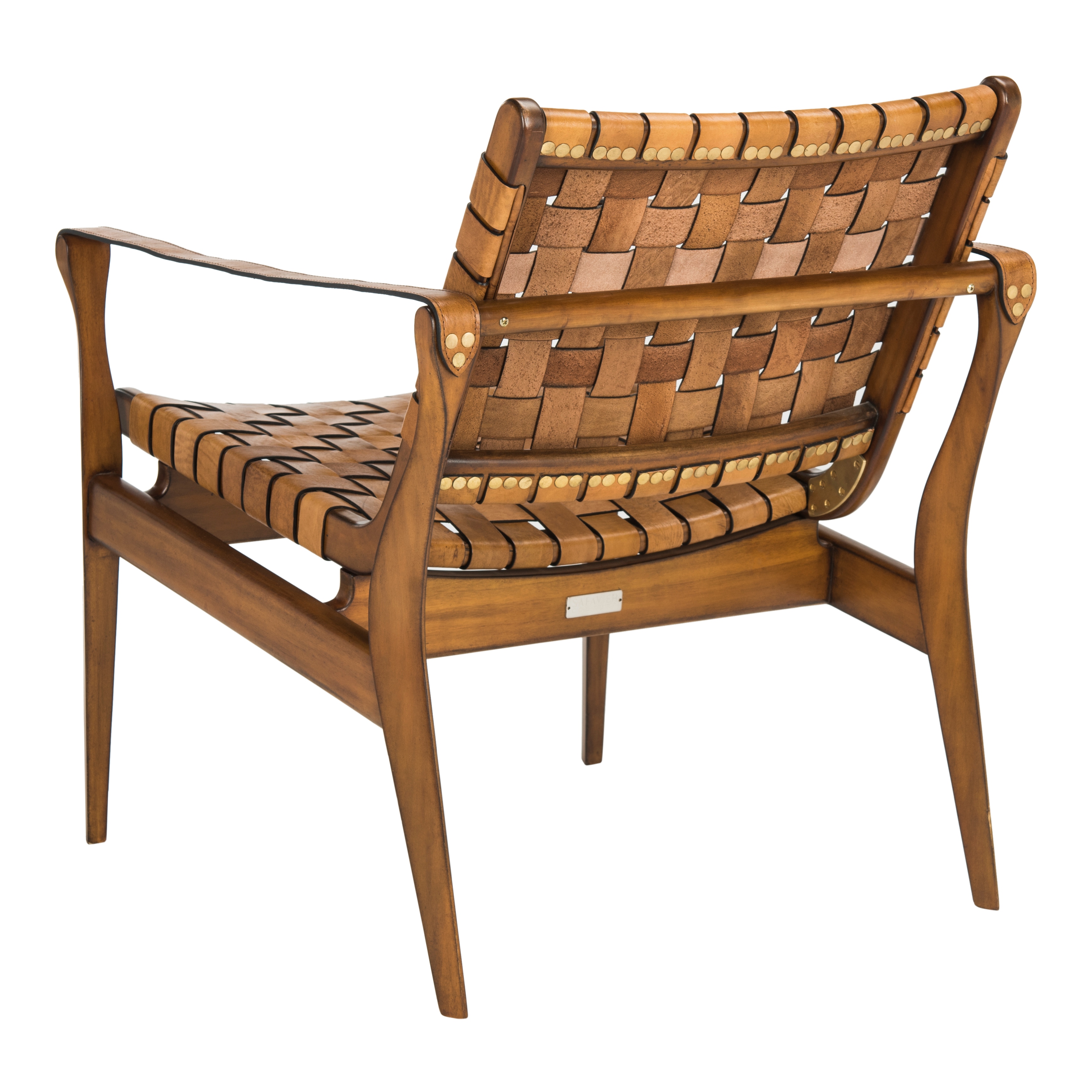 Safavieh couture dilan leather safari 2025 chair