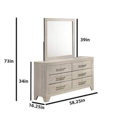Best Quality Rustic Grey Oak Dresser, Dresser w/Mirror and Chest.