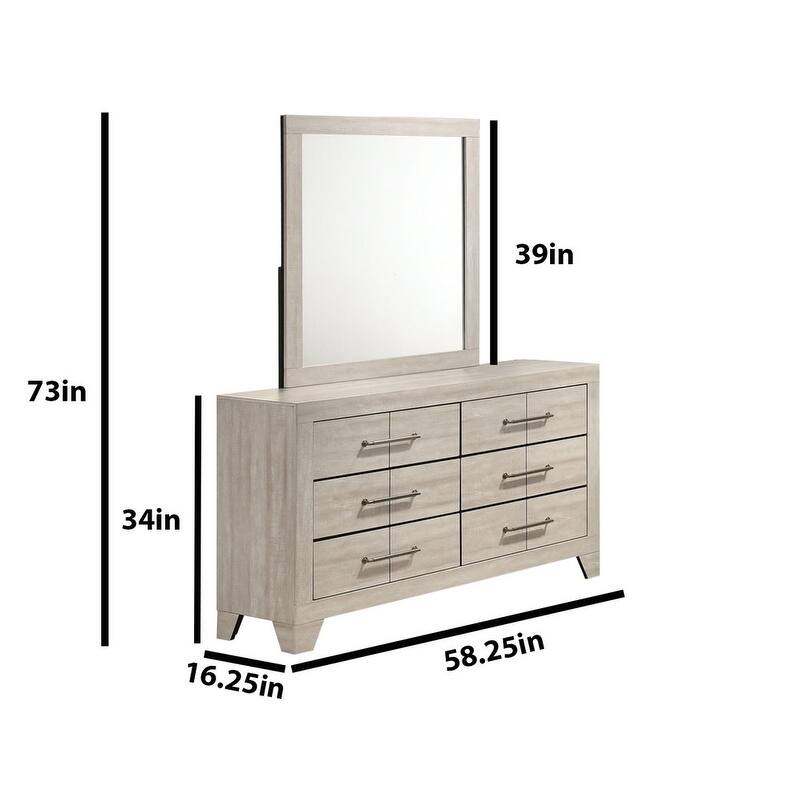 Best Quality Rustic Grey Oak Dresser, Dresser w/Mirror and Chest.