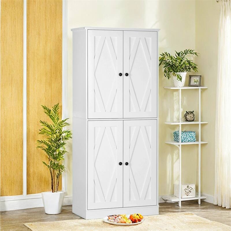 70.75" Kitchen Pantry Cabinet,Freestanding Tall Storage Cabinet