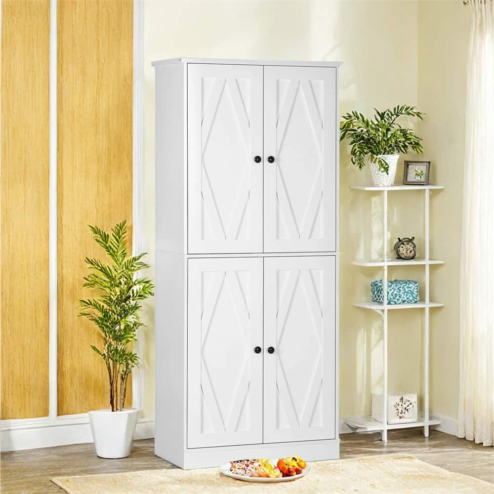 70.75" Kitchen Pantry Cabinet,Freestanding Tall Storage Cabinet