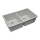 preview thumbnail 33 of 37, Lexicon Granite 32 Inch 50/50 Double Bowl Undermount Kitchen Sink Kit