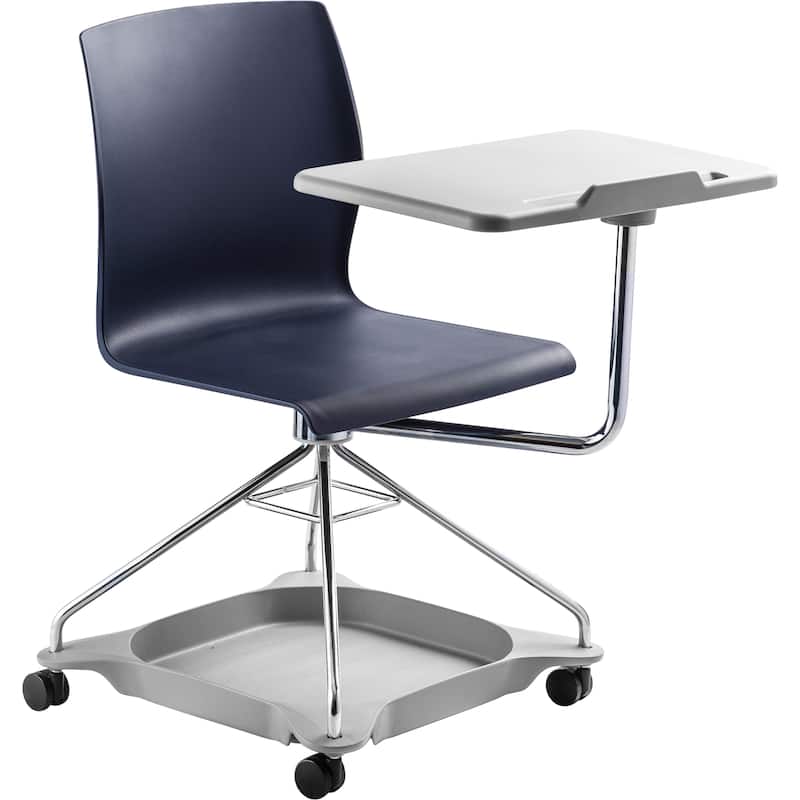 NPS Chair on the Go, Mobile Chair With Tablet Arm - Blue