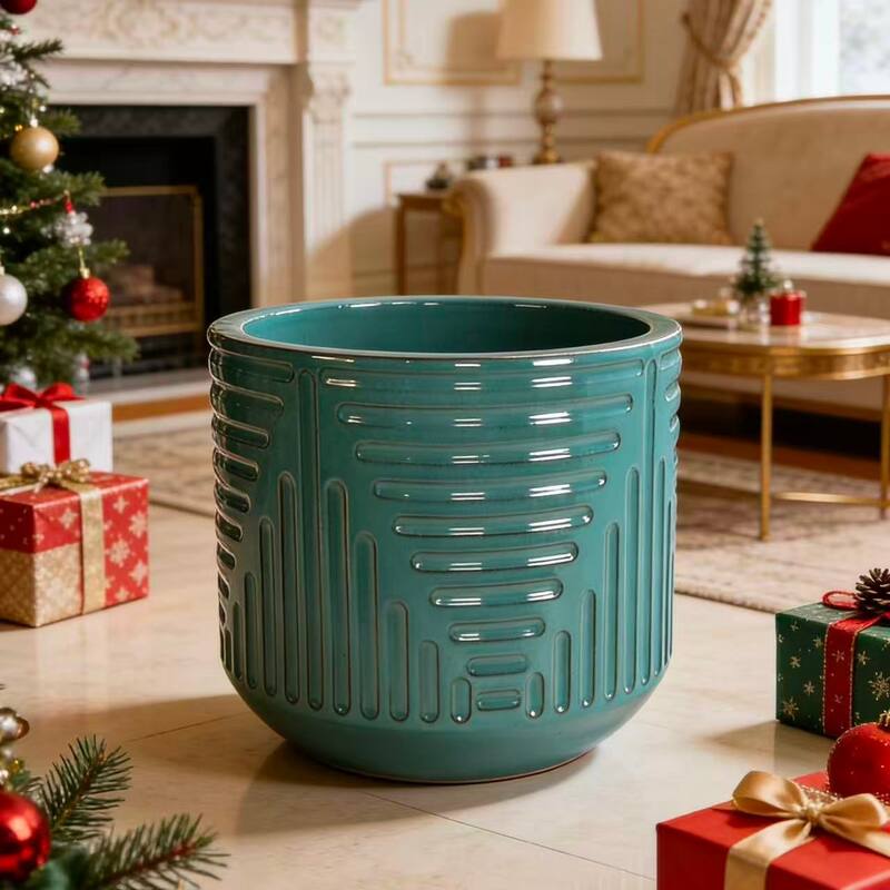 Anmytek Handmade Ceramic Planter Indoor Outdoor Doorway Use