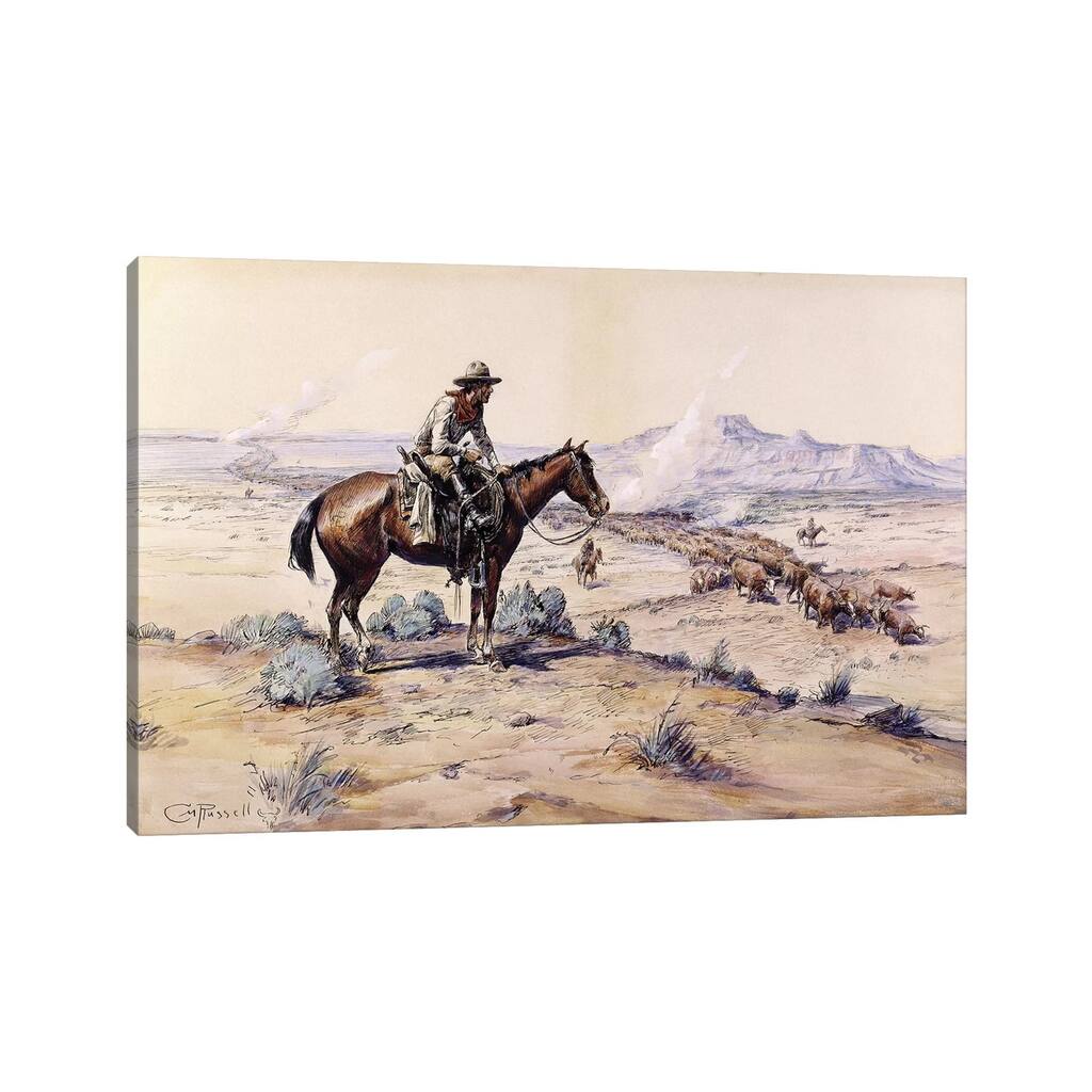 iCanvas "The Trail Boss" by Charles Marion Russell Canvas Print