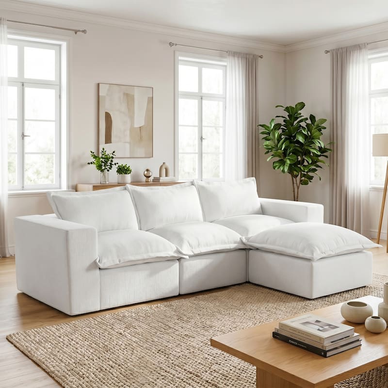 Comfy Cloud Couch Plush Modular Sectional Sofa For Living Room