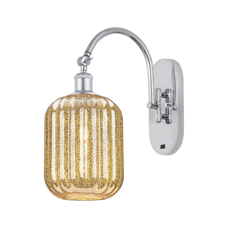 Innovations Lighting Endless Possibilities Ballston - Preston - 1 Light 7" Jar Shade Swiveling Sconce - Mercury/Polished Chrome