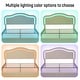 preview thumbnail 26 of 66, Velvet Upholstered Platform Bed Smart LED Bed Frame with Adjustable Height Headboard, Noise-Free Slat Support for Night's Sleep