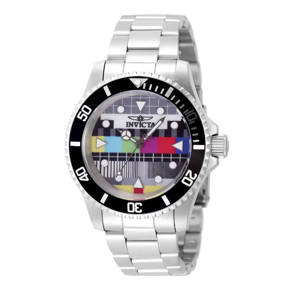 Invicta Men's 49062 Pop Art Quartz 3 Hand Multi Color Dial Watch
