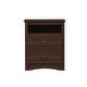 preview thumbnail 8 of 15, Prepac Fremont 2 Drawer Nightstand: Elegant Bedroom Furniture, Bedside Table with Open Shelf, Espresso