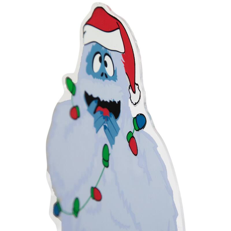 Bumble Wrapped In Lights Double Sided Christmas Window Cling Decor