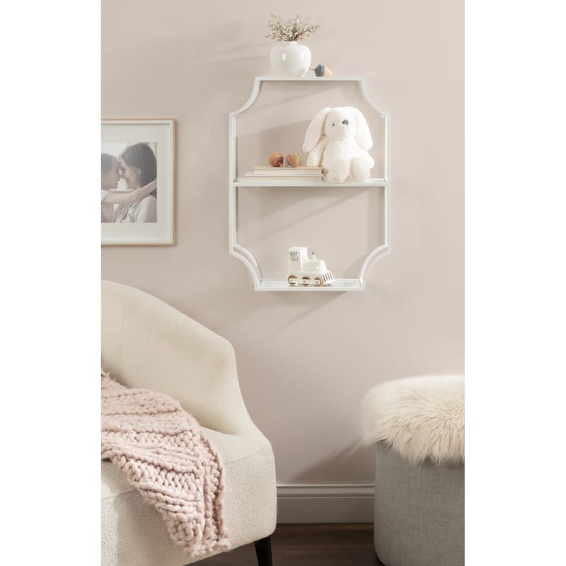 Kate and Laurel Ciel Metal Wall Shelf