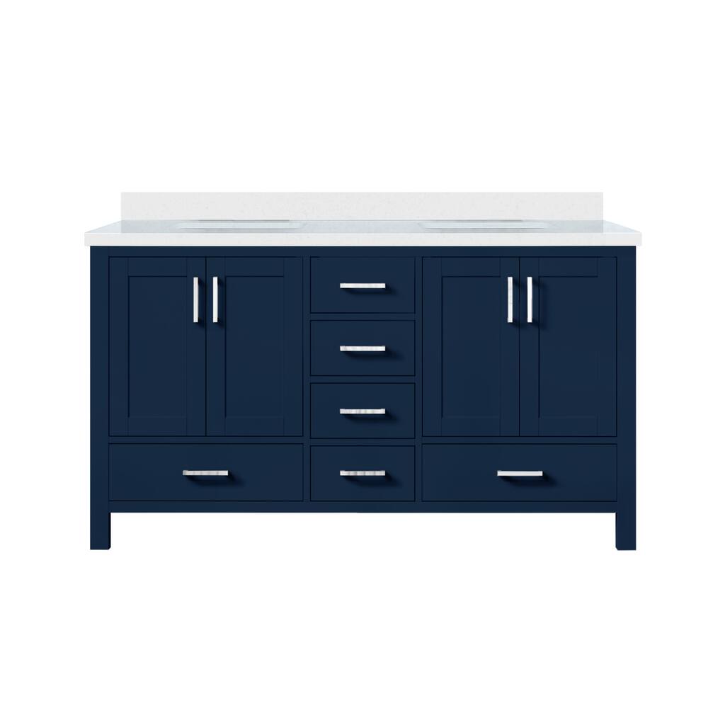 Jacques Bath Vanity and White Quartz Top
