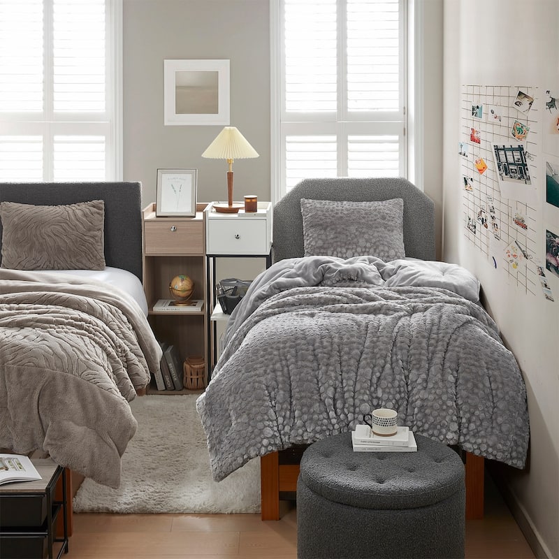 Tons of Texture - Coma Inducer® Oversized Comforter Set - Space Gray