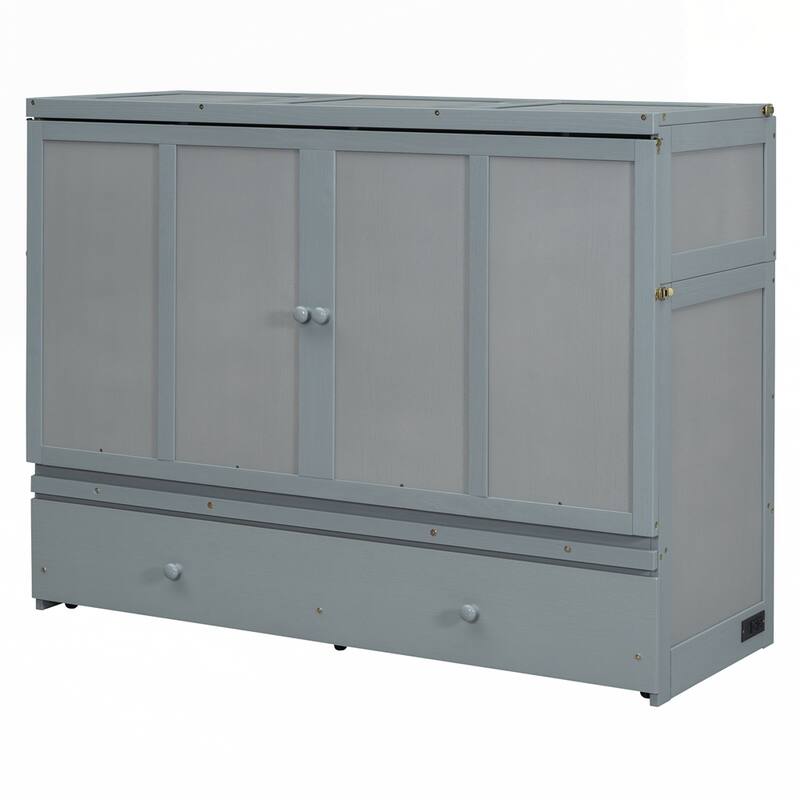 Murphy Bed with USB Port and a Large Drawer