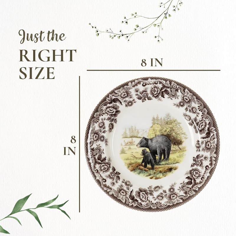Spode Woodland Assorted Animals Salad Plate
