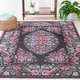 preview thumbnail 3 of 28, SAFAVIEH Besarabian Machine Washable Jaime French Country Rug 8' x 10' - Black/Sage