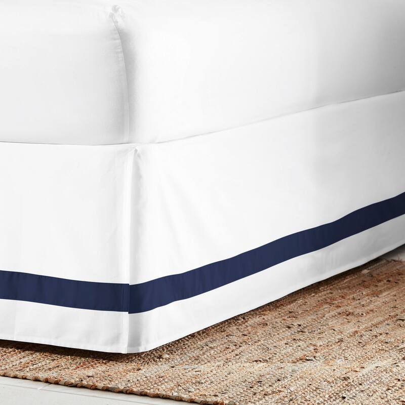 Everhome Emory Hotel Border 15 Inch Bed Skirt