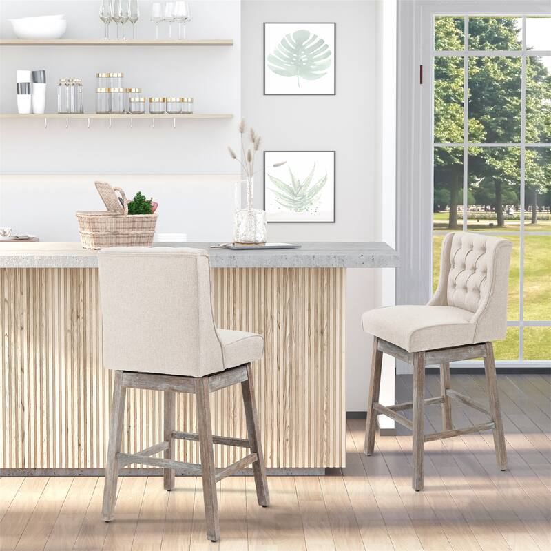 180 Degree Swivel Barstools Set of 2