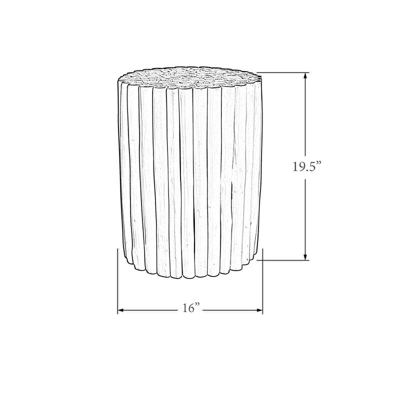Reclaimed Solid Teak Wood Branch Bundle Table by East at Main
