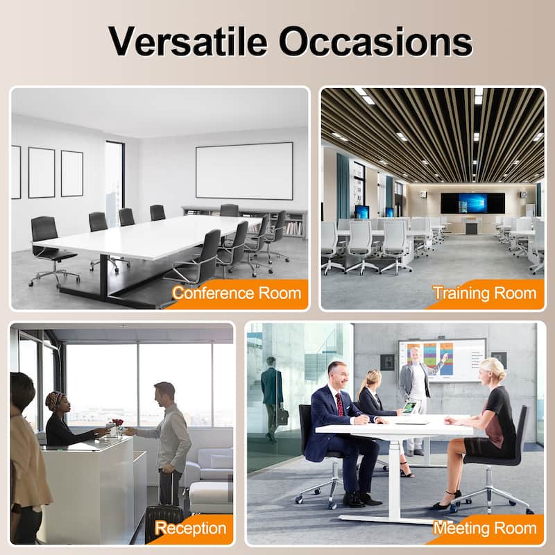 63'' Flip-top Office Confrence Table Set with Chair