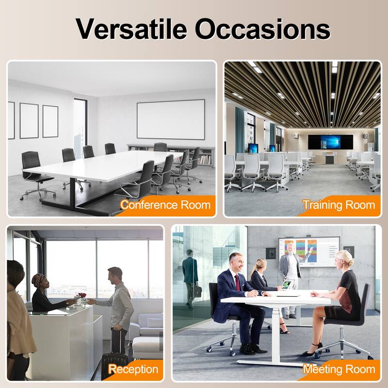 63'' Flip-top Office Confrence Table Set with Chair