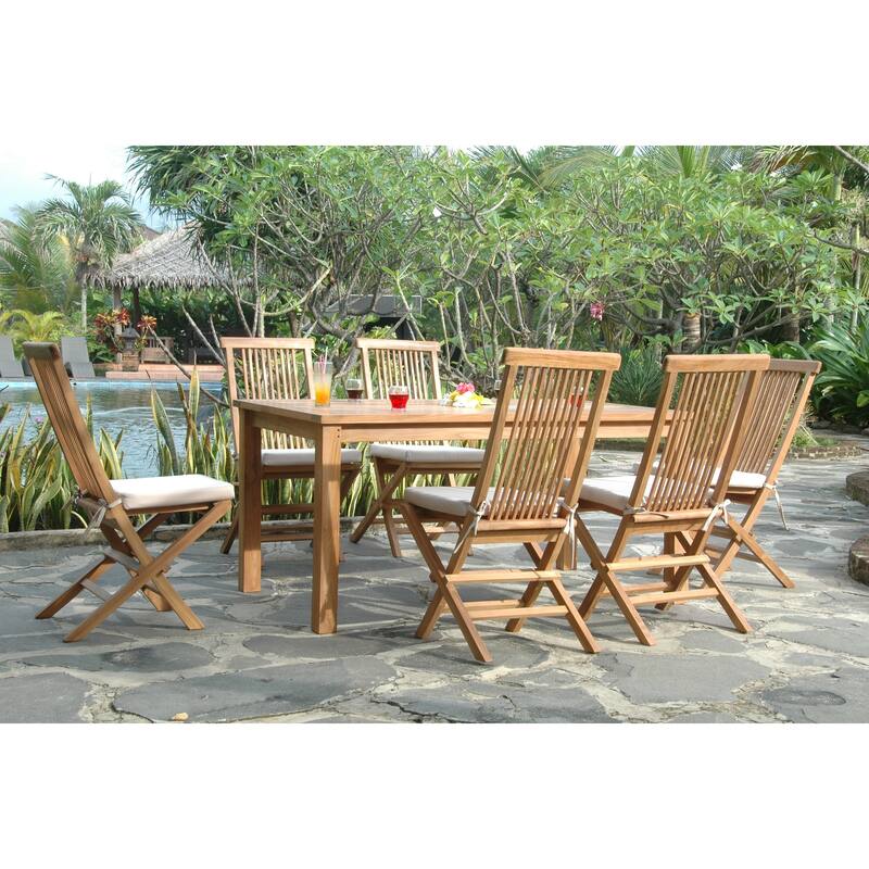 Tuscan Dining Set - 7 Piece Rectangular Table & Chairs Set
