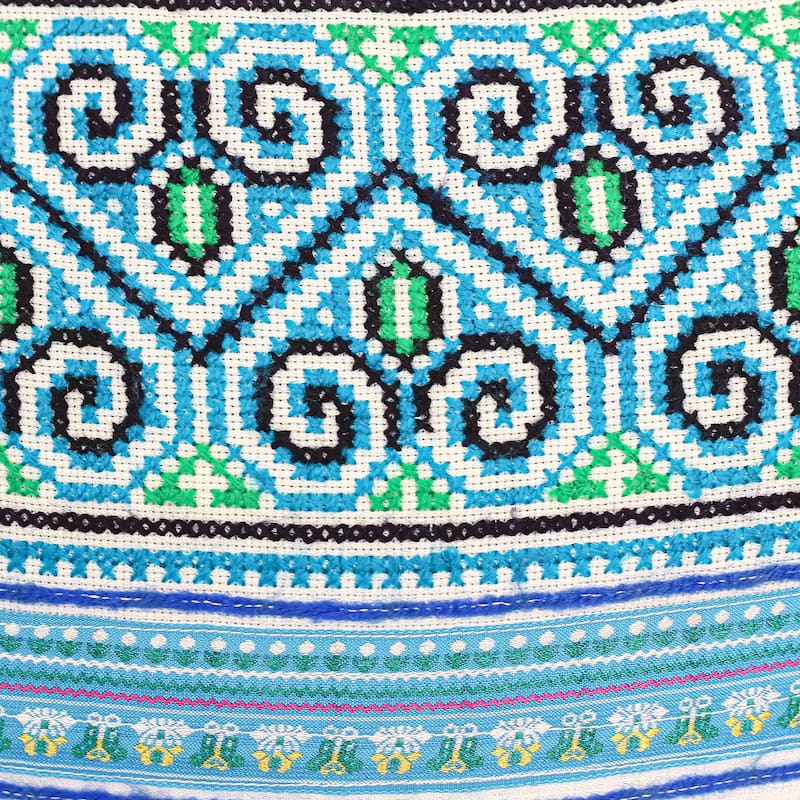 Novica Handmade Hmong Nature Embroidered Cushion Covers (Pair)