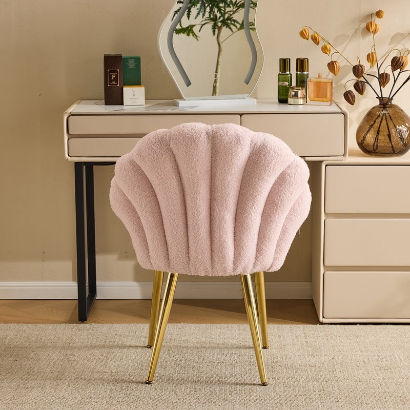 Shell-Shaped Vanity Chair