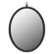preview thumbnail 40 of 46, KOSSMAI Oval Decorative PU Covered MDF Frame Wall Mirrors