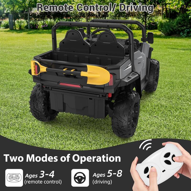 Ride On Dump Truck, 24V Ride On Car with Remote Control