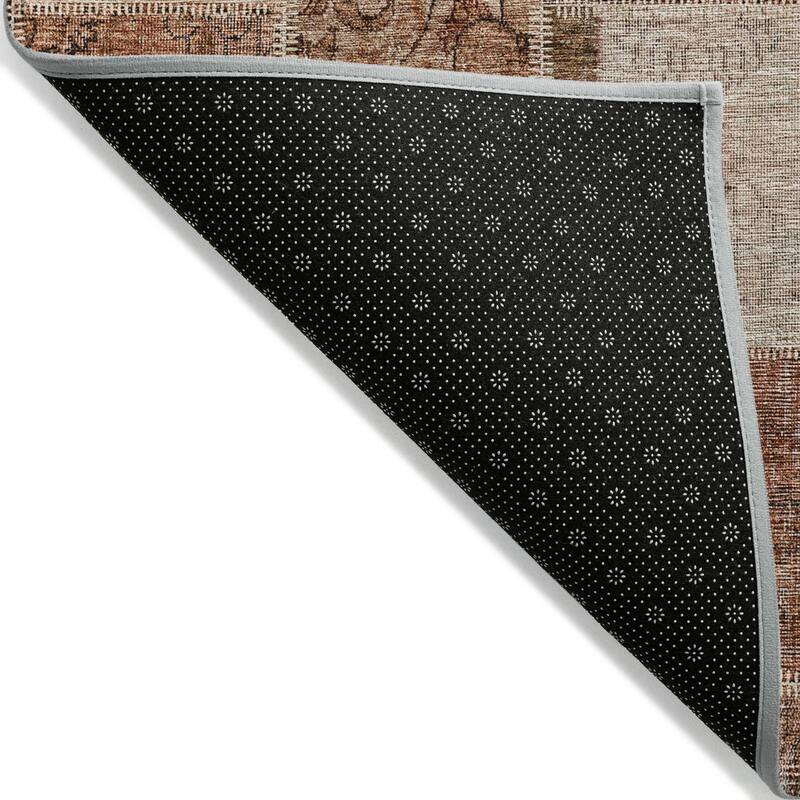 Machine Washable Indoor/ Outdoor Chantille Traditional Patchwork Rug